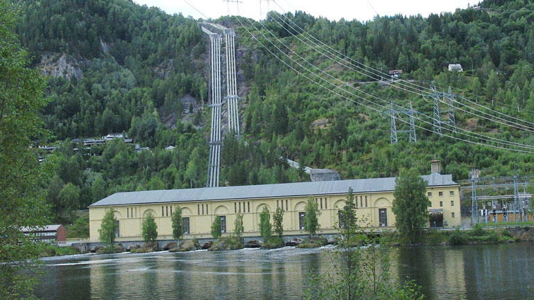 Nore I kraftverk i Numedal. Wikimedia Commons/Statkraft