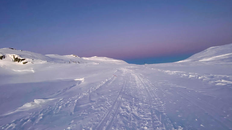 Folkemusiker og USN-student Birgit Haukås fra Tinn Austbygd gikk på ski over fjellet, da hun skulle besøke Sverre Heimdal i Nore for å lage sin egen Kraviklyre.
