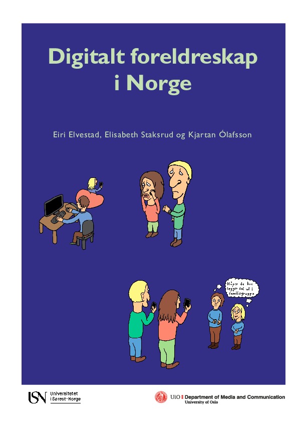 Forside rapport digitalt foreldreskap i Norge