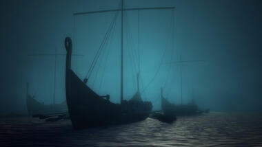 vikingeskip. foto